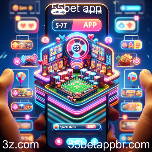 Descubra o Mundo dos Jogos no 55bet App