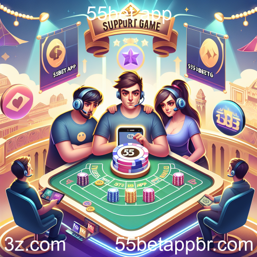 Explorando a Categoria Suporte no 55bet App